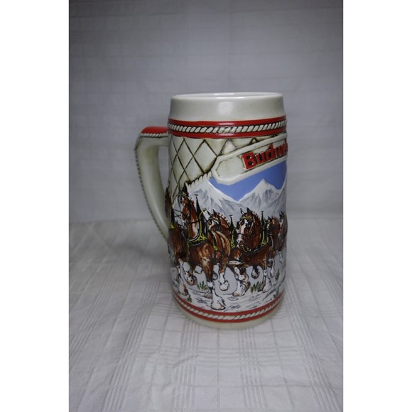 Budweiser 1985 Collectible Holiday Stein Clydesdale A Series Limited Edition - Picture 8 of 11